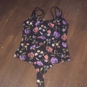 Brand New ASOS embroidered leotard